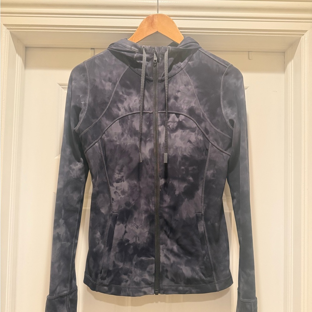 Lululemon Define Hooded Jacket Navy Charcoal Tie Dye 8